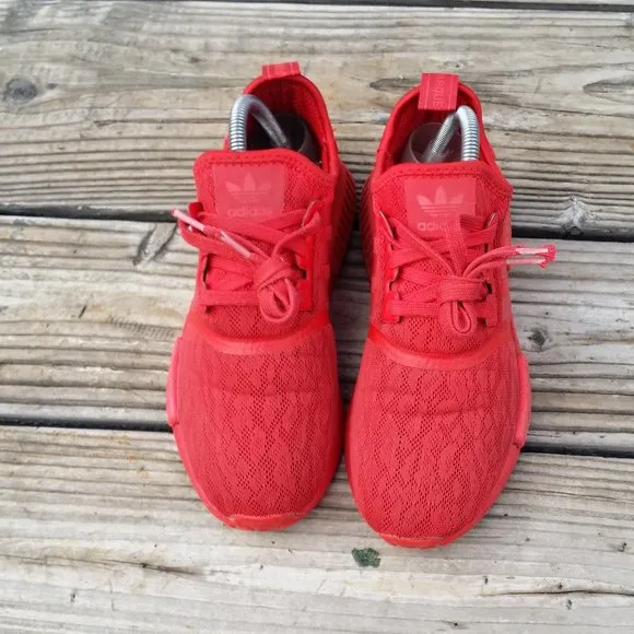 Women adidas NMD R1 Lush Red Running Shoes Sneakers