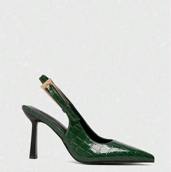 Women Back Strap Bowknot Decor High Heel Pumps