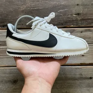 Women Size 13 / Size 11.5 Men Nike Cortez SL White Black Shoes Sneakers