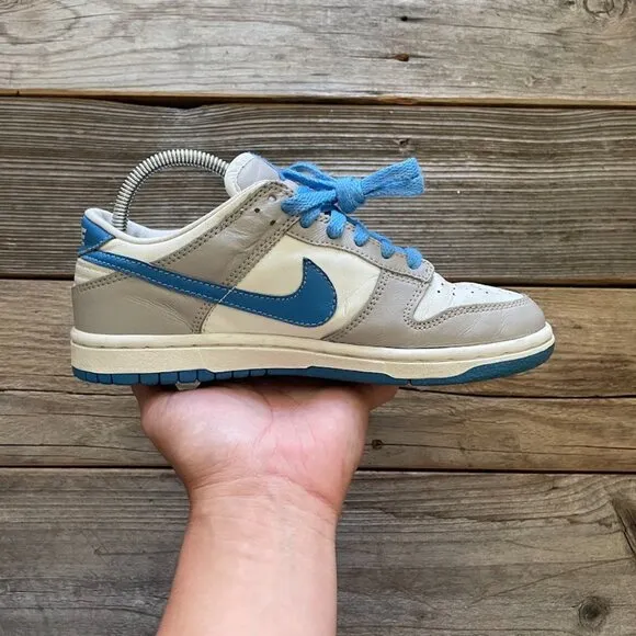 Women Size 5.5 /Size 4 Youth Rare 2003 Nike Dunk University Blue White Grey Shoe