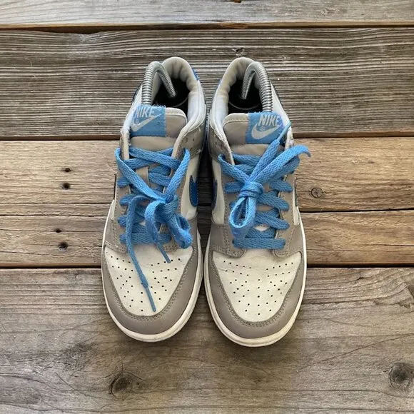 Women Size 5.5 /Size 4 Youth Rare 2003 Nike Dunk University Blue White Grey Shoe