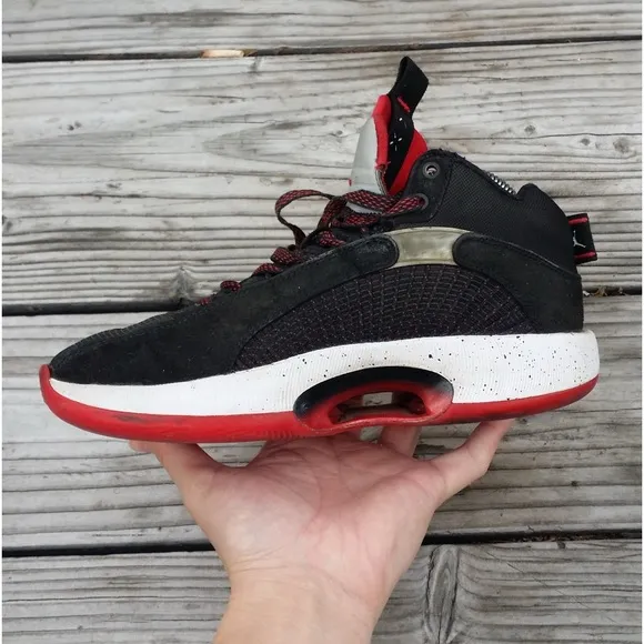 Women Size 7.5 / Size 6 Youth Nike Air Jordan 35 Bred Basketball Sneakers Shoes