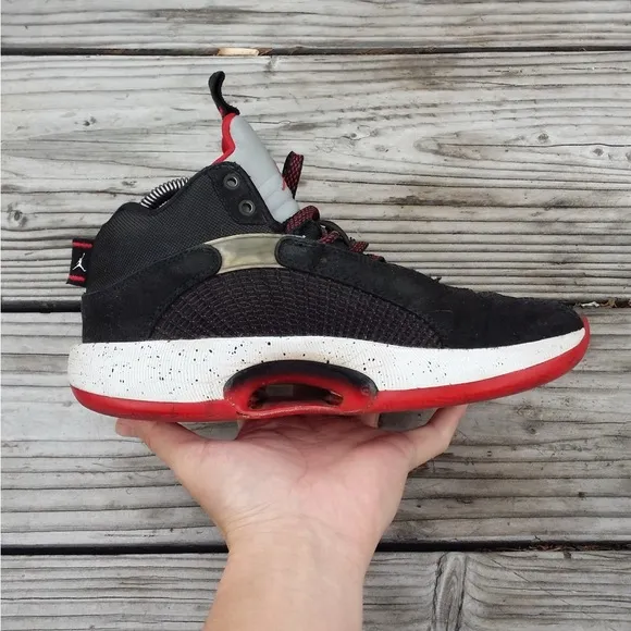 Women Size 7.5 / Size 6 Youth Nike Air Jordan 35 Bred Basketball Sneakers Shoes