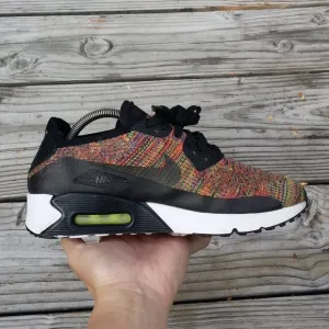 Women Size 9.5/Sz 8 Men Nike Air Max Ultra 2.0 Flyknit Multi Color Running Shoes