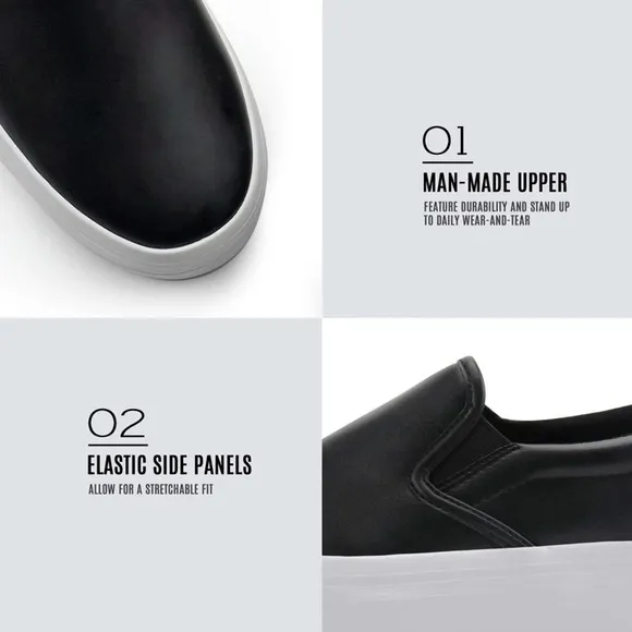 Women Slip-On Platform Loafers Casual Comfortable Flat Shoes