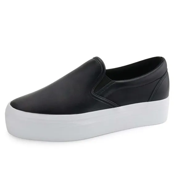 Women Slip-On Platform Loafers Casual Comfortable Flat Shoes