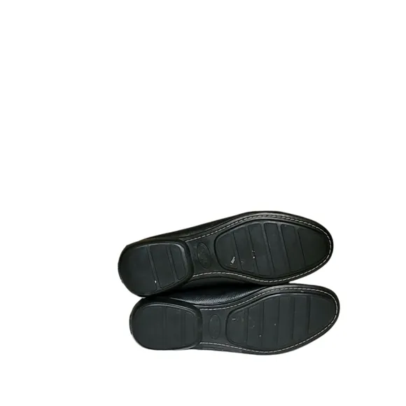 Women Vintage Leather Black Coach Loafers Size 6B/Women Slip On Shoes/ Women Des