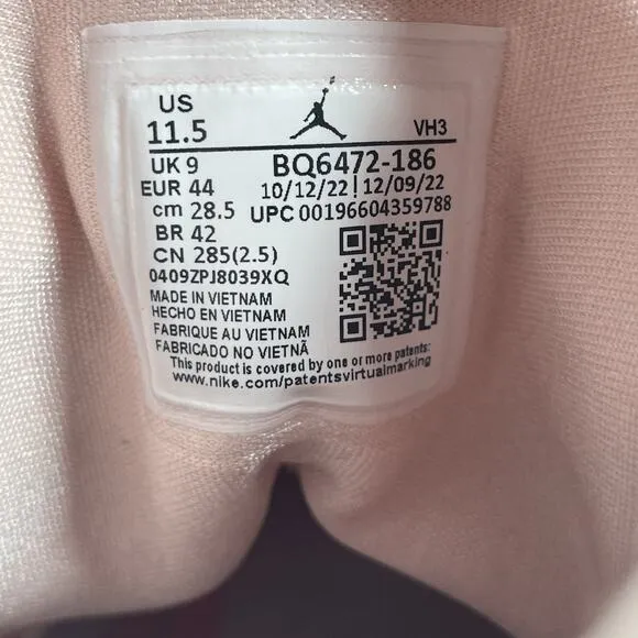 Womens 11.5 Mens 10 Nike Air Jordan 1 Mid Pink White Basketball Shoes BQ6472-186