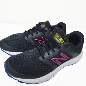 Womens 8 New Balance 520 Comfort Ride Athletic Shoes Black Pink Sneakers