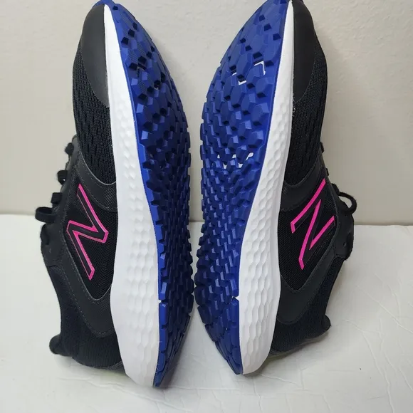 Womens 8 New Balance 520 Comfort Ride Athletic Shoes Black Pink Sneakers