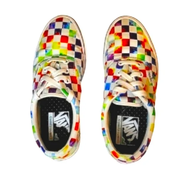 Womens Colorful ComfyCush Era Vans Sneakers