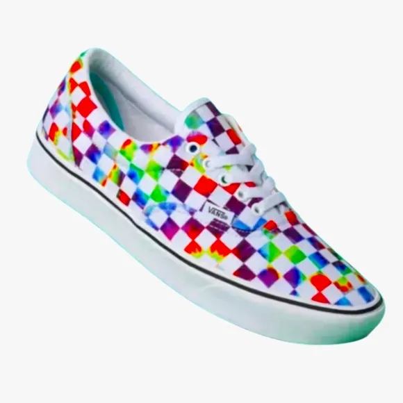 Womens Colorful ComfyCush Era Vans Sneakers