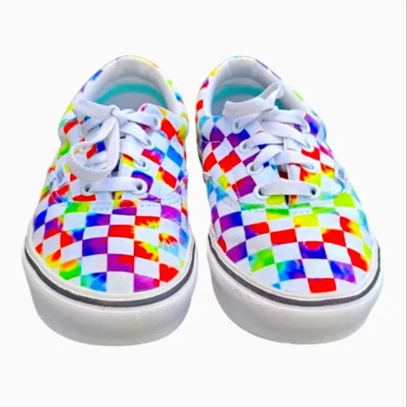 Womens Colorful ComfyCush Era Vans Sneakers