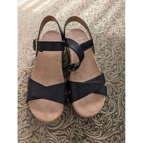 Women's Dansko Laurie Black Burnished Calf