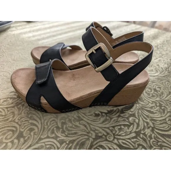 Women's Dansko Laurie Black Burnished Calf