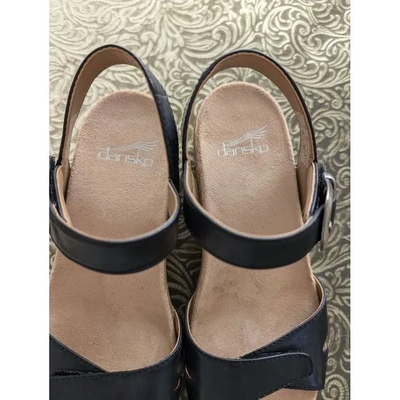 Women's Dansko Laurie Black Burnished Calf