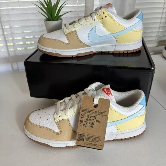 Women's Nike Dunk Low Next‎ Nature 'Soft Yellow' FZ4347 100 Shoes Size 9.5