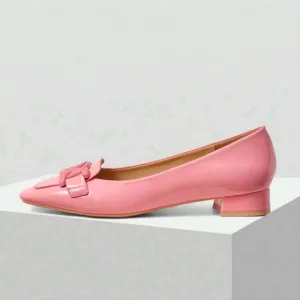 WOMEN'S SIMPLE COMMUTER STYLE CHAIN DETAIL FLAT SHOES
