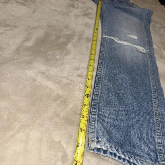 Women's Slvrlake Jeans Virginia Slim Crossroads Distressed Size 25