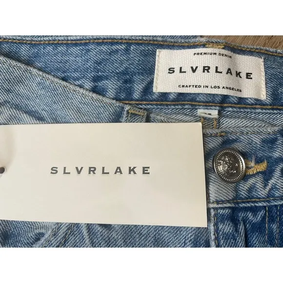 Women's Slvrlake Jeans Virginia Slim Crossroads Distressed Size 25