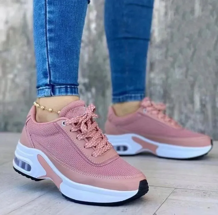 Women’s Thick Sole Mesh Casual Sneakers