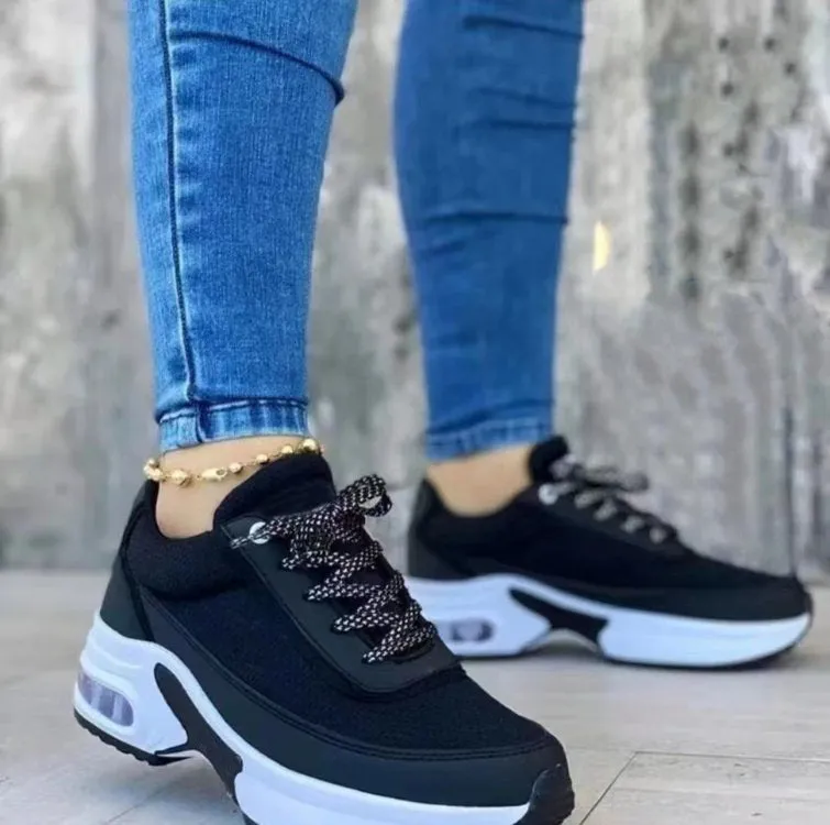 Women’s Thick Sole Mesh Casual Sneakers