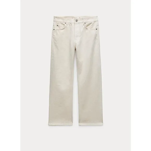 Women's Zara White/Cream Jeans Size 28