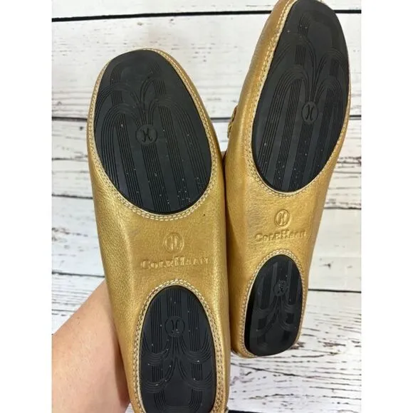 Women's Cole Haan Loafers Gold 8 B
