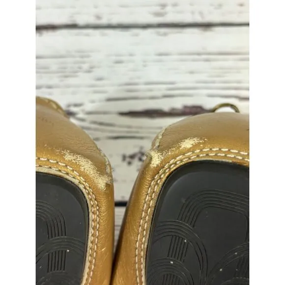 Women's Cole Haan Loafers Gold 8 B