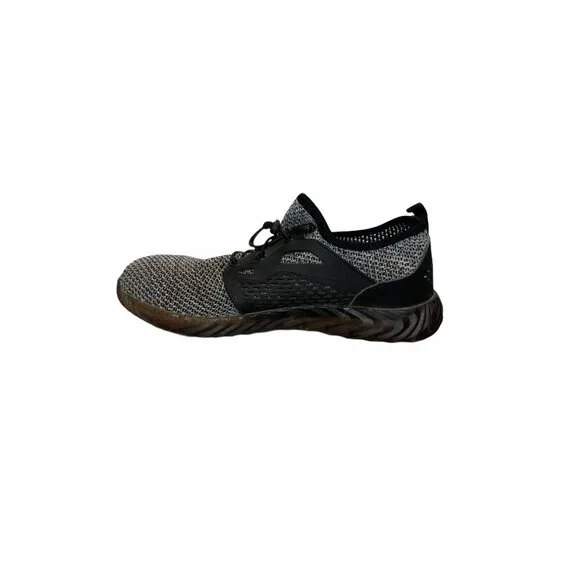 Work Safety Shoes Mens 45 Size 11 Breathable Knit Steel Toe Sneakers Slip On