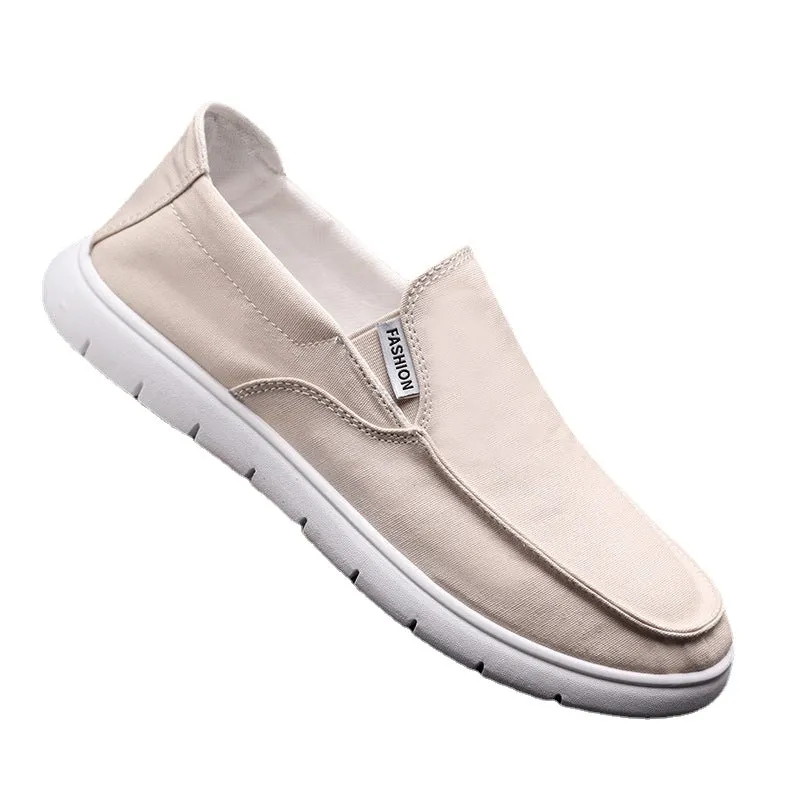 Xuanpin hot style men's shoes slip-on old Beijing cloth shoes over feet lazy shoes men's casual canvas shoes breathable sneakers