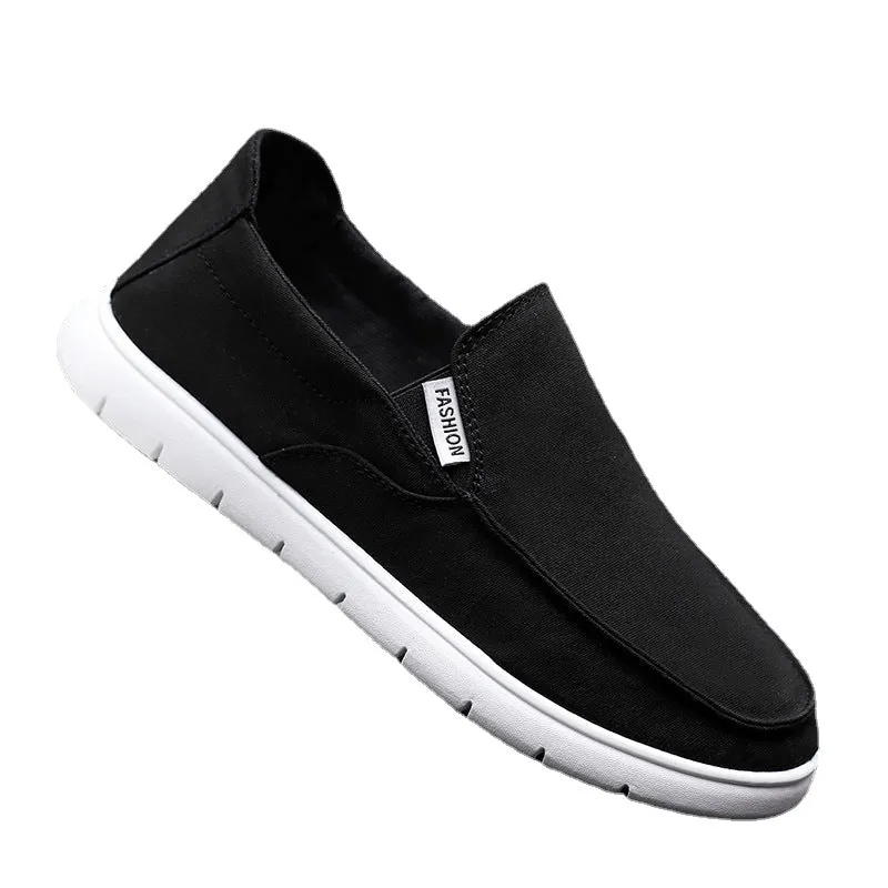 Xuanpin hot style men's shoes slip-on old Beijing cloth shoes over feet lazy shoes men's casual canvas shoes breathable sneakers