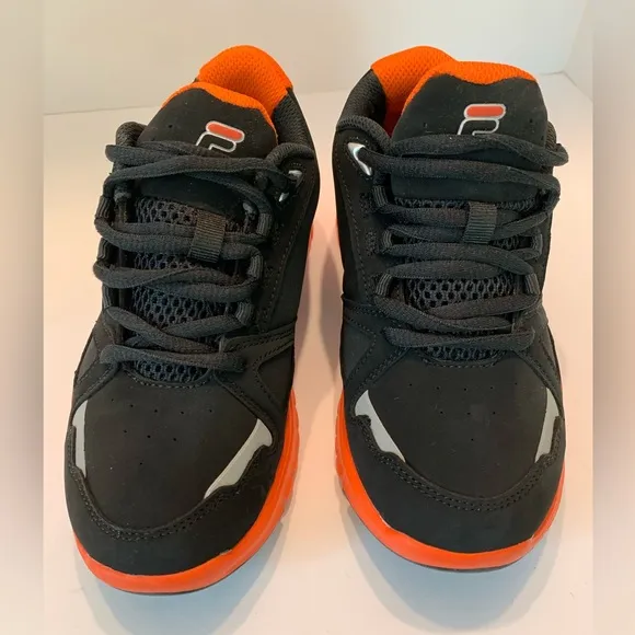 Youth Fila MLB SF Giants Sneakers Black Orange Size 4 Unisex Baseball