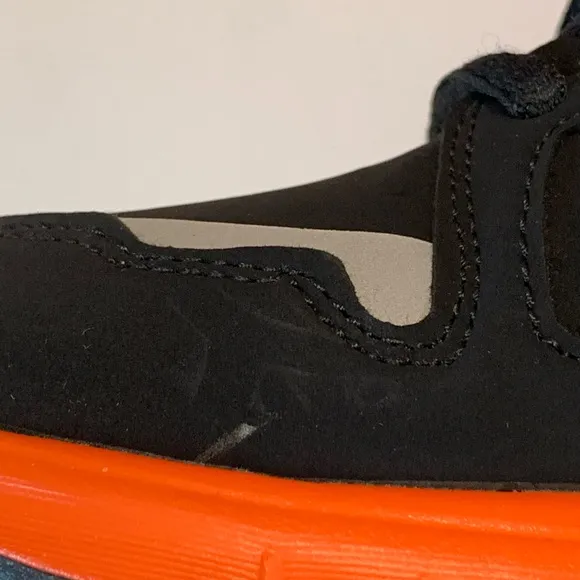 Youth Fila MLB SF Giants Sneakers Black Orange Size 4 Unisex Baseball