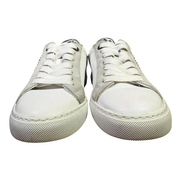 Zadig &amp; Volatair ZV1747 Lightning Bolt Smooth Leather Sneaker Women size 37 US 6