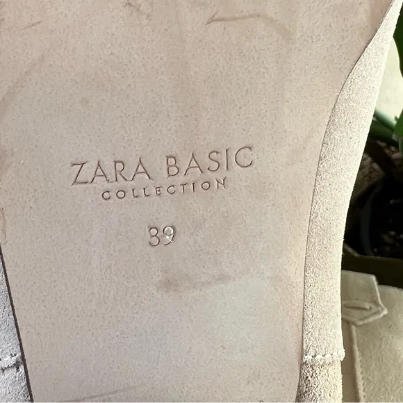Zara Fringe Cream Suede Ankle Boots EU39 US8 ‘Display Shoes’
