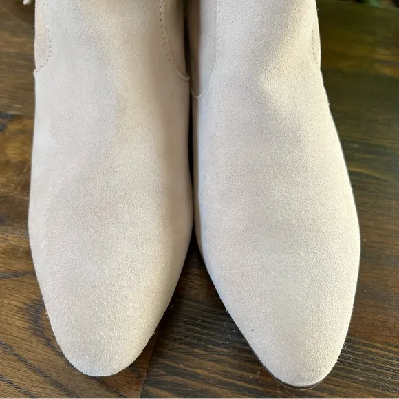 Zara Fringe Cream Suede Ankle Boots EU39 US8 ‘Display Shoes’