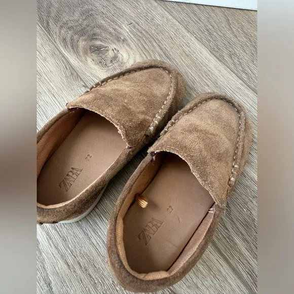 Zara Suede Boat Shoes 6.5