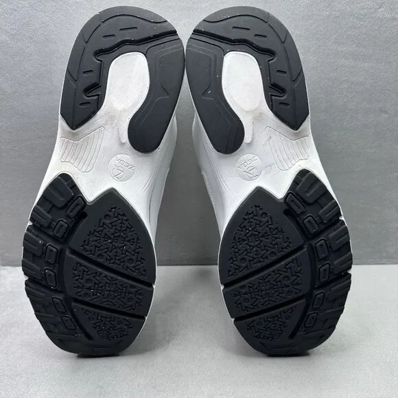 Zeba Handsfree Mens Size 11.5 Shoes White Black Slip On Comfort Walking Sneaker