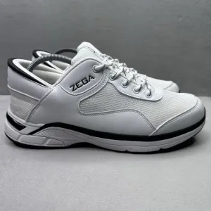 Zeba Handsfree Mens Size 11.5 Shoes White Black Slip On Comfort Walking Sneaker