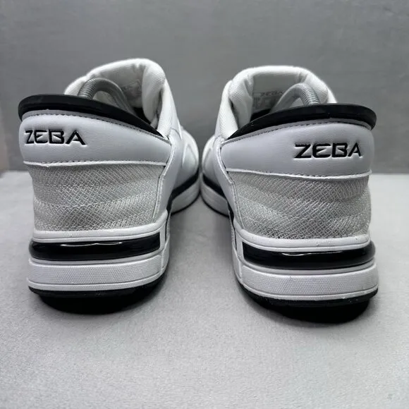 Zeba Handsfree Mens Size 11.5 Shoes White Black Slip On Comfort Walking Sneaker