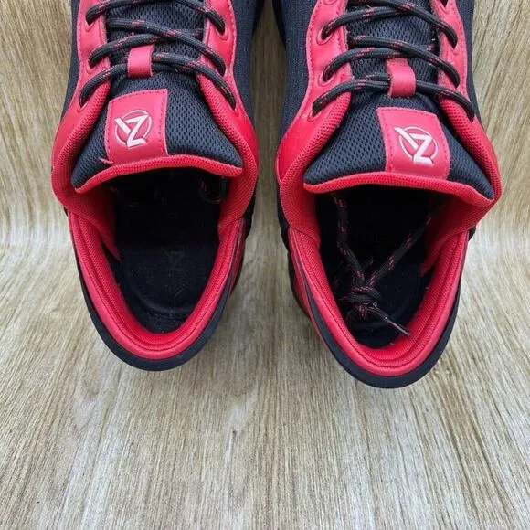 Zeba Handsfree Men's Size 12‎ Sneakers Black Red Mesh Shoes Walking Comfort