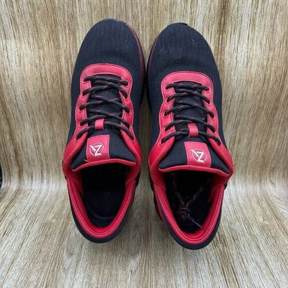Zeba Handsfree Men's Size 12‎ Sneakers Black Red Mesh Shoes Walking Comfort