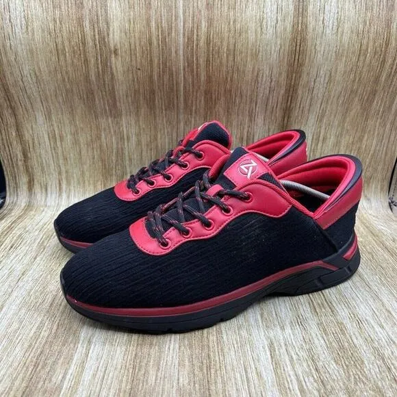 Zeba Handsfree Men's Size 12‎ Sneakers Black Red Mesh Shoes Walking Comfort