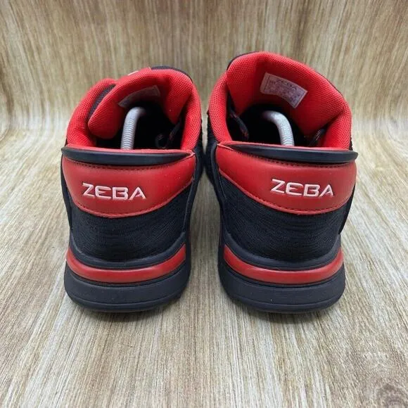 Zeba Handsfree Men's Size 12‎ Sneakers Black Red Mesh Shoes Walking Comfort