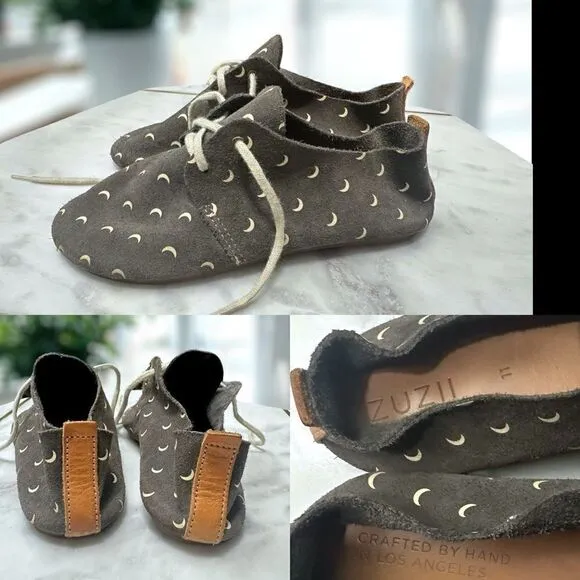 Zuzii handmade in LA Italian Calf Suede Leather Boots moccasins Shoes Size 11